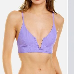 NWT L*space Rib Siren bikini top (M)